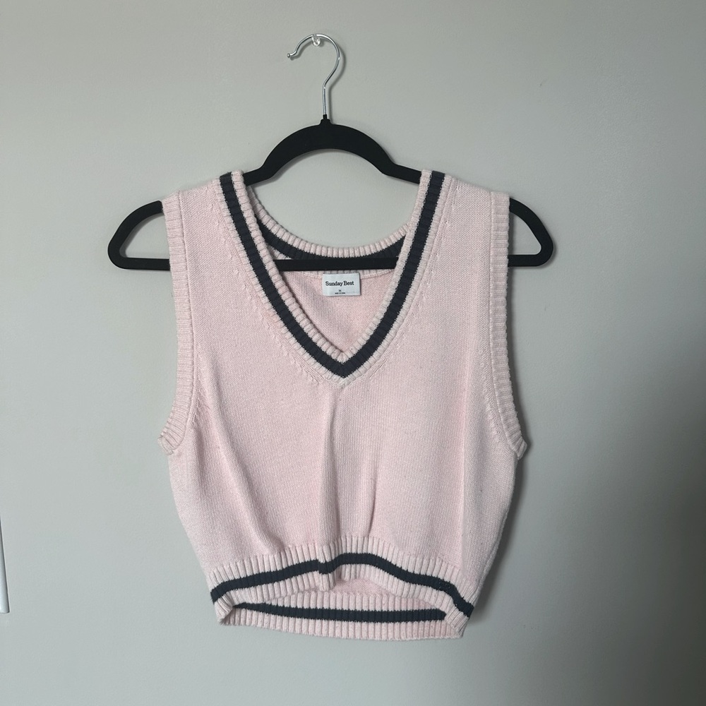 Medium Sunday Best Sweater Vest from Aritzia with V Neckline